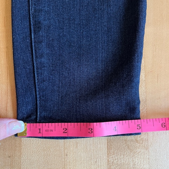 PAIGE 👖Verdugo Crop Skinny Jeans Ladies’ Size 28 Dark Blue Made in USA - Picture 9 of 13